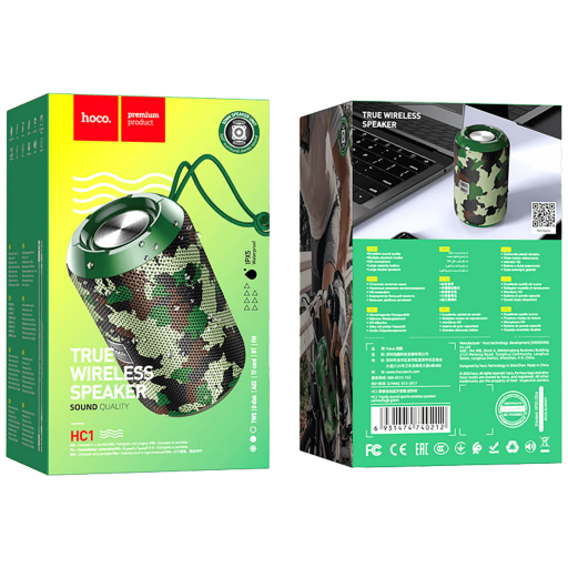 ZVUČNIK BEŽIČNI BLUETOOTH HOCO HC1 CAMOUFLAGE