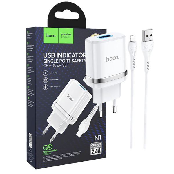 N1ARDENTLIGHT PUNJAČ KUĆNI LIGHTING, HOCO N1 ARDENT