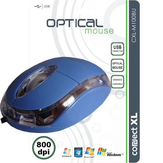 MIŠ OPTIČKI CONNECT XL CXL-M100BU PLAVI