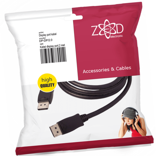 DP-DP/2.0 KABEL DP-DP 2m ZED