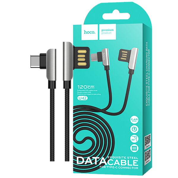 KABEL USB TYPE C ZA SMARTPHONE HOCO U42 crni