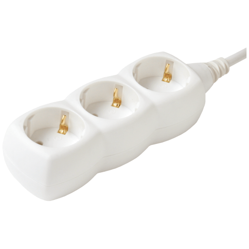 PRODUŽNI KABEL 3 UTIČNICE 3m NV3-3/WH/1,5