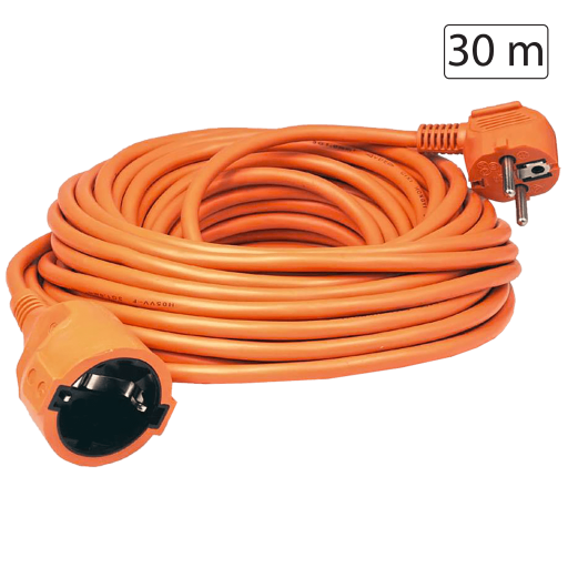 PRODUŽNI KABEL 1 UTIČNICA, 30 m NV2-30/OR/1,5
