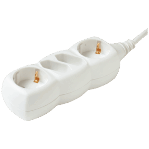 NV14/WH PRODUŽNI KABEL 4 UTIČNICE, 1,5 m NV14/WH