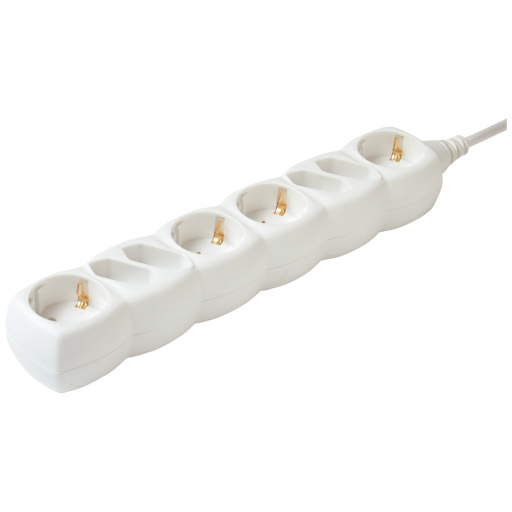 PRODUŽNI KABEL 8 UTIČNICA, 1,5 m NV18/WH