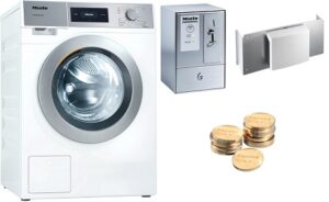 SET MIELE PROF. PERILICA RUBLJA SA NAPLATOM ZA ŽETONE P7W