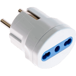 2P+T16A ADAPTER STRUJNI 2P+T SHUKO EURO/ITALIAN