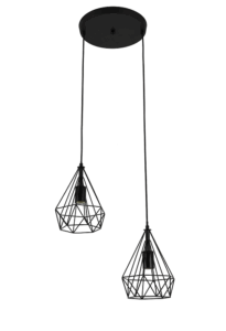 10386 VISILICA RETRO VICTORIA BLACK 2x40W 10386
