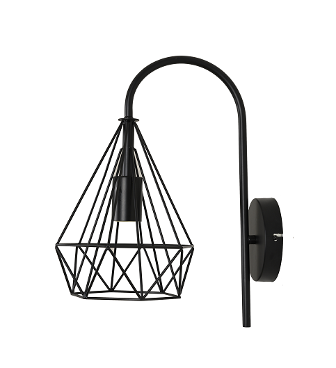 10385 SVJETILJKA ZIDNA RETRO VICTORIA BLACK 10385