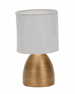 10511 SVJETILJKA STOLNA KERAMIČKA STONE GOLD 10511