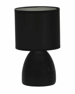 10512 SVJETILJKA STOLNA KERAMIČKA STONE BLACK 10512