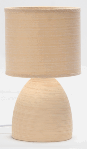 001477 SVJETILJKA STOLNA KERAMIČKA STONE BEIGE 001477