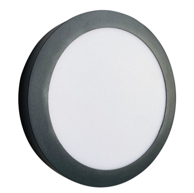 10506 PLAFONJERA LED SLIM ROUND DARK GREY D300 24W 1800LM 4000K 10506