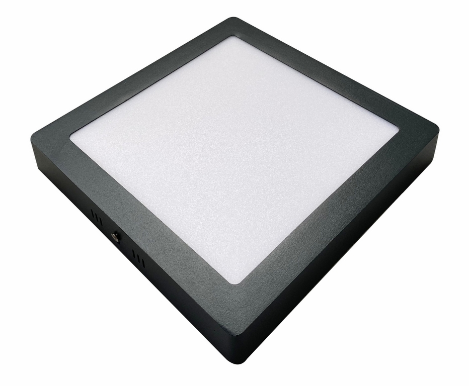 PLAFONJERA LED SLIM SQUARE DARK GREY 170x170 12W 900LM 4000K 10508