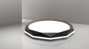 10634 PLAFONJERA LED VALENTINA D500 36W 2160LM 4000K BLACK 10634