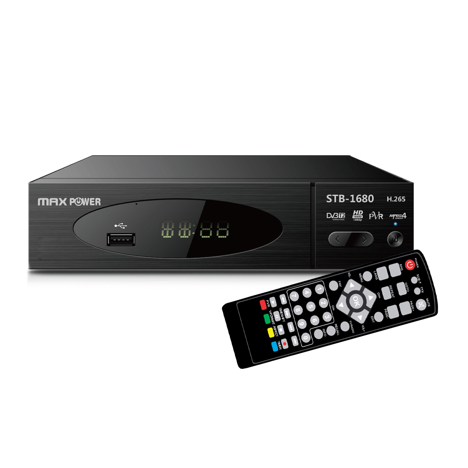 STB-1680 DIGITALNI PRIJEMNIK MAXPOWER STB-1680 DVB-T2