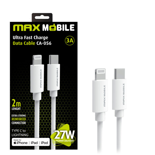 CA-056 KABEL USB LIGHTNING iPHONE-TYPE C MAXMOBILE CA-056