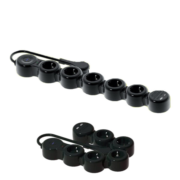 HS-DKGS05KUCS1,5m PRODUŽNI KABEL 5 UTIČNICA + USB, 1,5m MAXPOWER HS-DKGS05KUCS