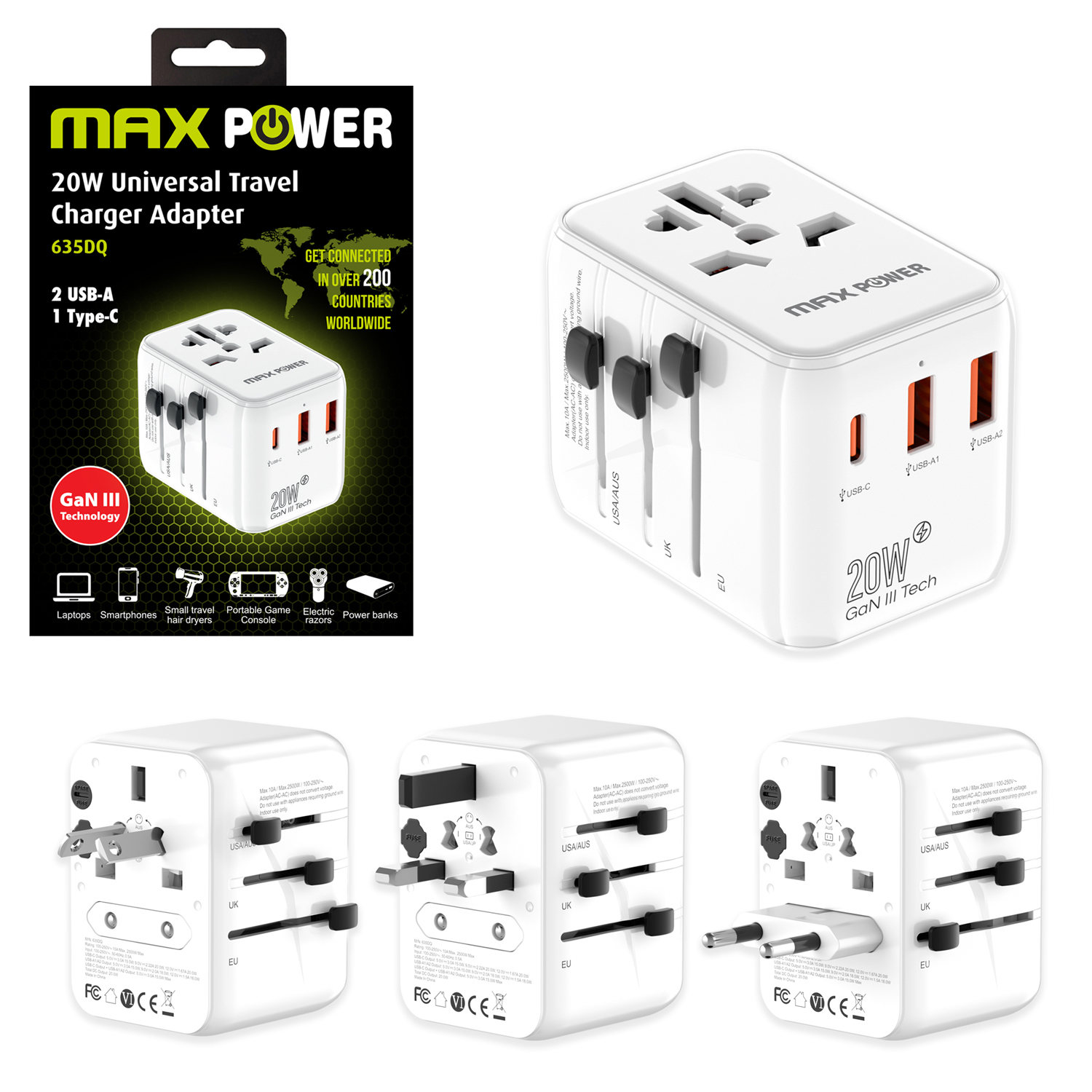 635DQ ADAPTER PUTNI MAXPOWER 635DQ