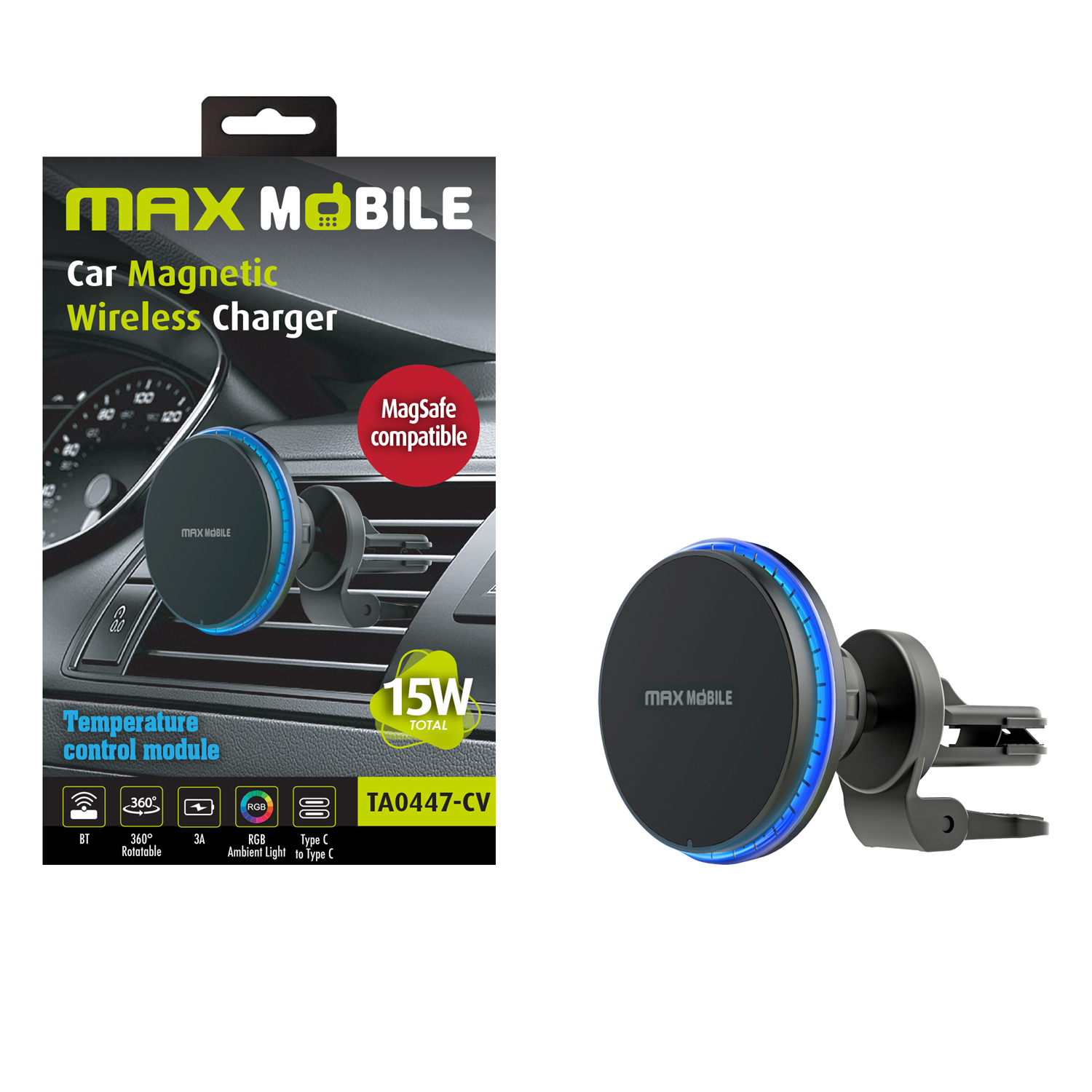 TA0447-CV AUTO DRŽAČ ZA MOBITEL MAXMOBILE TA0447-CV