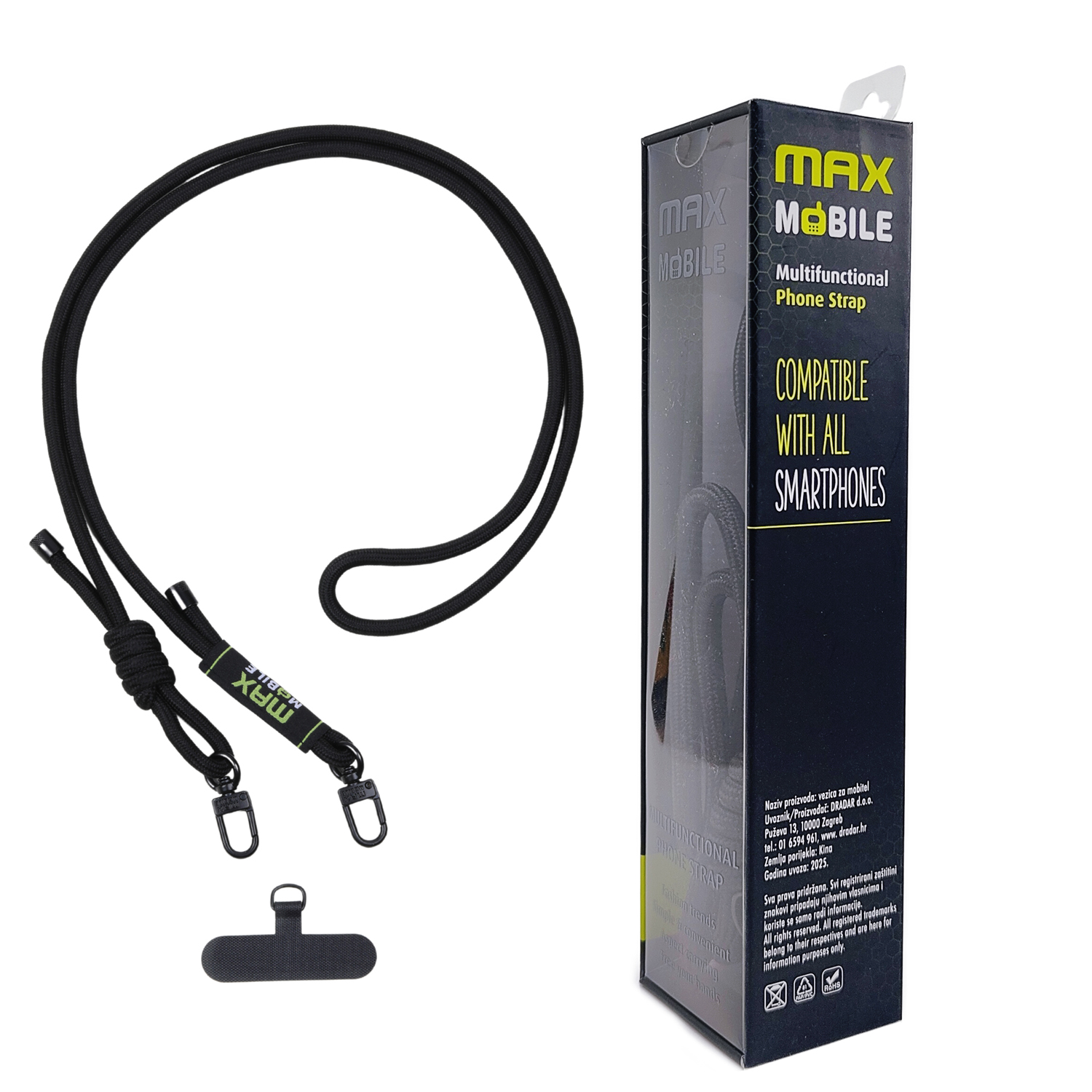 VEZICA6MMCRNA VEZICA ZA MOBITEL MAXMOBILE 6mm CRNA