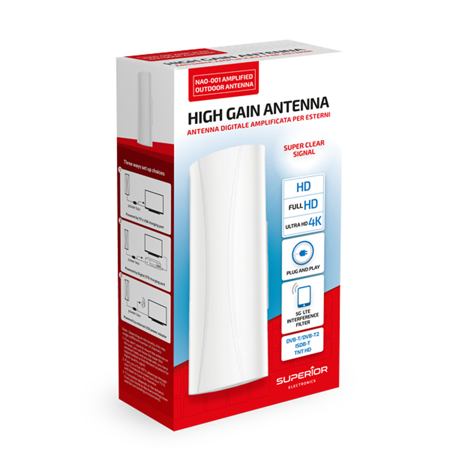 NAO-001 ANTENA VANJSKA S POJAČALOM SUPERIOR NAO-001