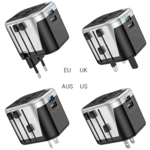 AC5 PUNJAČ KUĆNI UNIVERZALNI EU/UK/US/AU 2xUSB, 2.4A