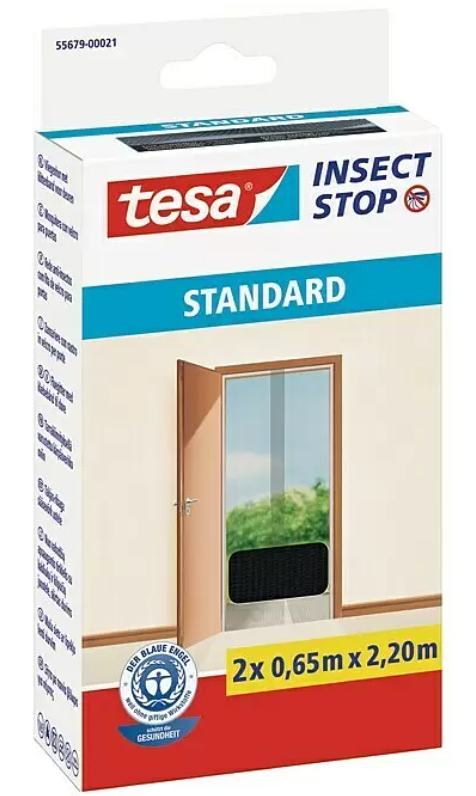 16852 KOMARNIK ZA VRATA CRNA 2x0,65x2,20m