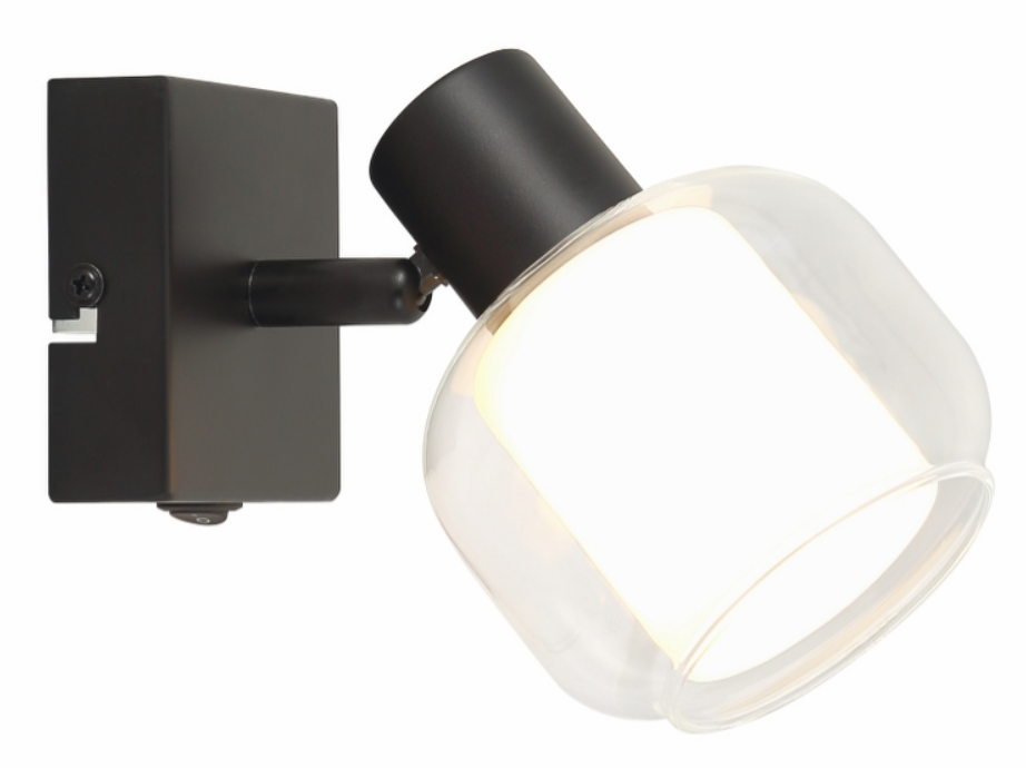 10806 SPOT CHARLOTTE TRANSPARENT+WHITE 1* E14 8W S PREKIDAČEM