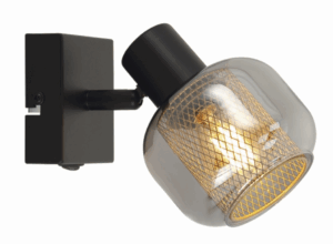 10871 SPOT AMELIA GREY+GOLD 1*E14 8W S PREKIDAČEM