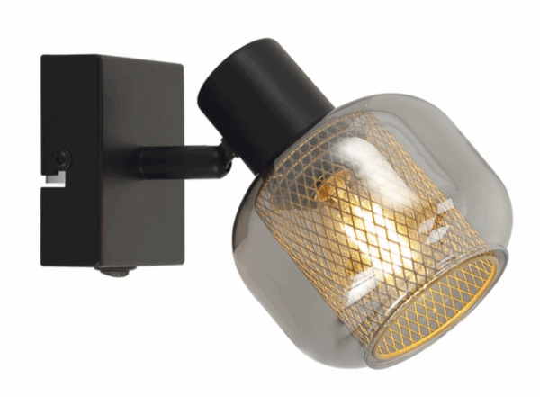 10871 SPOT AMELIA GREY+GOLD 1*E14 8W S PREKIDAČEM