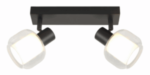 10807 SPOT CHARLOTTE TRANSPARENT+WHITE 2* E14 8W