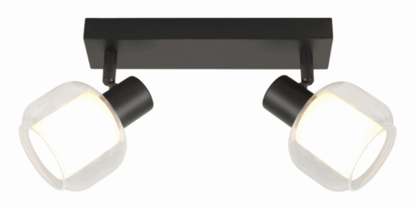 10807 SPOT CHARLOTTE TRANSPARENT+WHITE 2* E14 8W