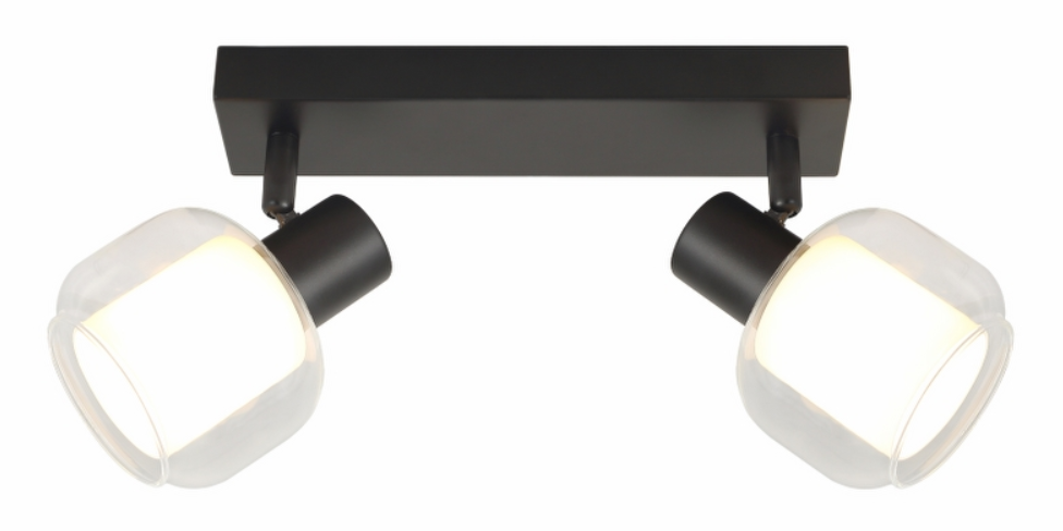 10807 SPOT CHARLOTTE TRANSPARENT+WHITE 2* E14 8W
