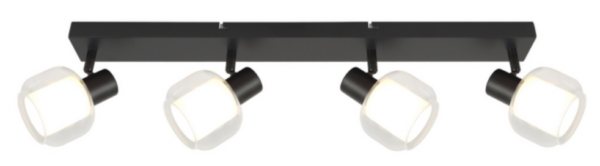 10809 SPOT CHARLOTTE TRANSPARENT+WHITE 4* E14 8W