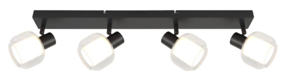 10809 SPOT CHARLOTTE TRANSPARENT+WHITE 4* E14 8W