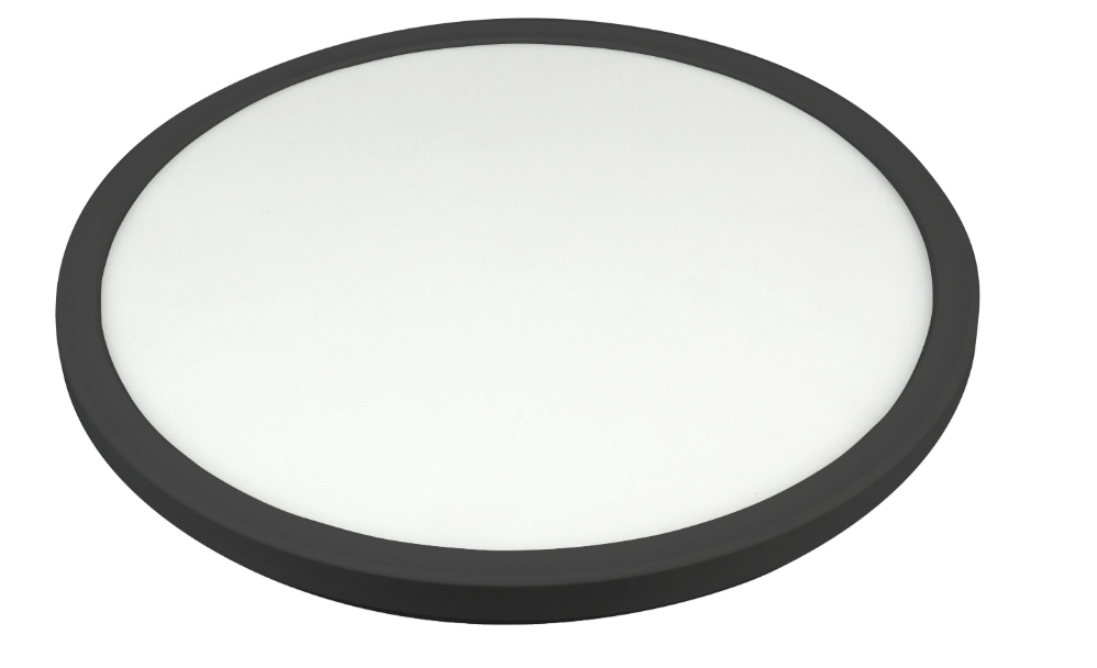 10876 PLAFONJERA LED MAYA D293 24W 2690LM 3000/4000/6500K IP 54 BLACK PP