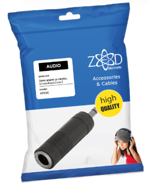 AP63C ADAPTER 3,5 mm M / 6,3 mm Ž ZED