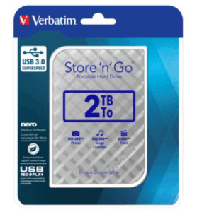 63466 EXTERNI HARD DISK VERBATIM Store'n'Go 2,5'' 2TB srebrni