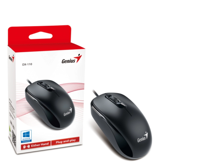 48378 MIŠ GENIUS DX-110 CRNI