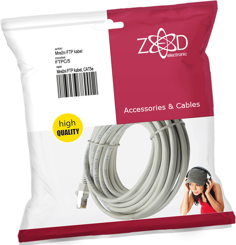 FTPC/5 KABEL MREŽNI FTPC 5m ZED