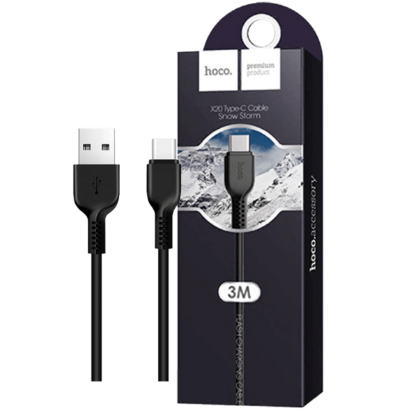 X20FLASHTYPEC3M KABEL USB TYPE C ZA SMARTPHONE HOCO X20 FLASH 3m