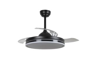 10890 VENTILATOR STROPNI LED EMILY BLACK DIA 1066mm 36W 3000/4000/6000K + UPR. 10890