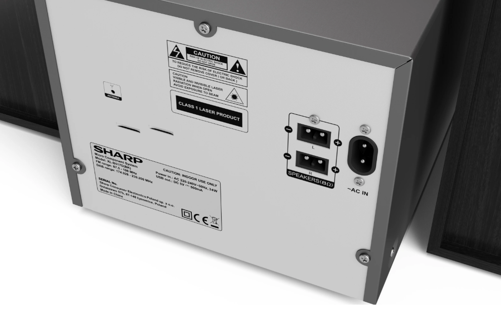 63135 MIKRO LINIJA SHARP XL-B517DBK