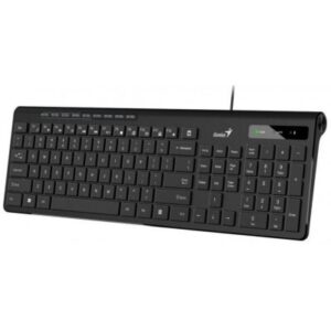 76016 TIPKOVNICA GENIUS SLIMSTAR 230 II crna