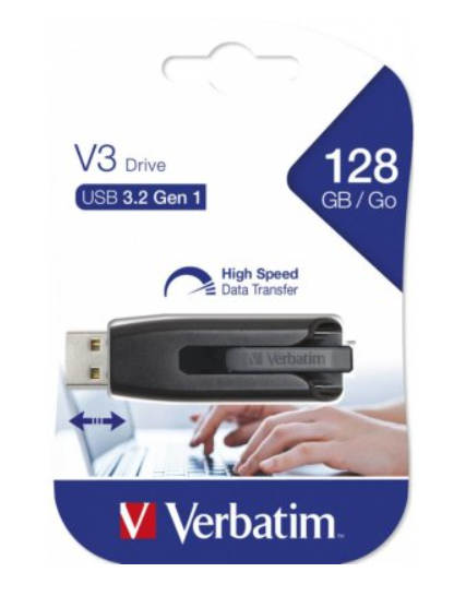 43112 USB STICK VERBATIM 3.2 128 GB STORE'N'GO crni