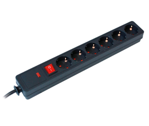 380-105 PRODUŽNI KABEL 6 UTIČNICA, 1,5m COMMEL