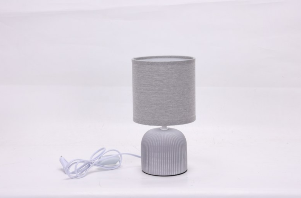 10679 SVJETILJKA STOLNA KERAMIČKA CALISTA GREY 10679