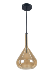 10706 VISILICA STAKLENA ZARIA 1xE27 AMBER 10706