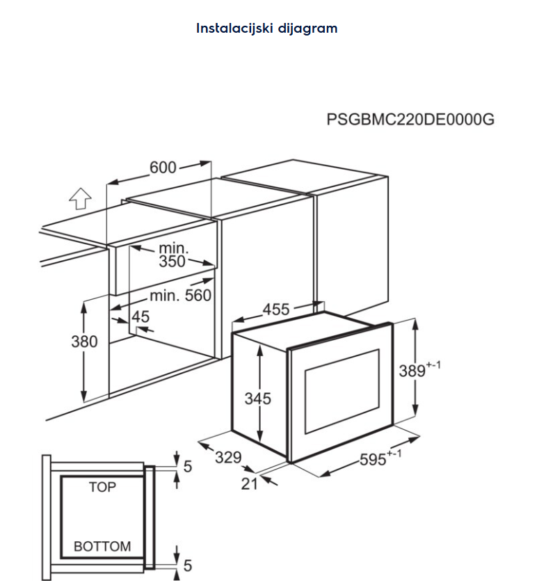 947608762 MIKROVALNA PEĆNICA ELECTROLUX LMS 2203EMX UGRADBENA